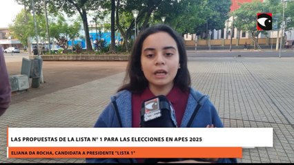 Las propuestas de la lista N° 1 para las elecciones en APES 2025