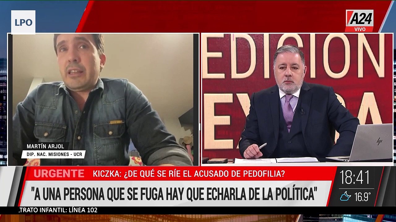 Martín Arjol, cuando opinaba en contra del veto de Milei contra la ley que beneficiaba a los jubilados