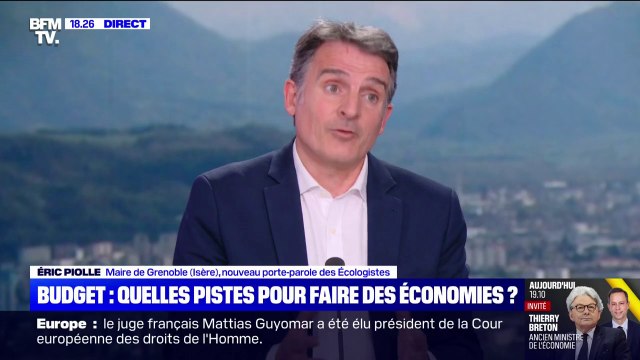 Budget 2026: le gouvernement sacrifie l'environnement', estime Éric Piolle (porte-parole Les Écologistes)