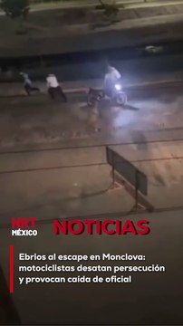 Un operativo antialcohol en Monclova este fin de semana se tornó peligroso cuando jóvenes en estado de ebriedad intentaron evadir a las autoridades a bordo de una motocicleta. La huida generó una persecución que culminó con un oficial sufriendo una aparat