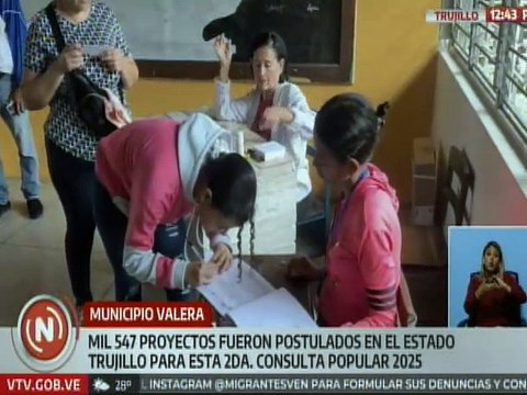 Trujillanos participaron masivamente en la 2da Consulta Popular Nacional 2025 en el mcpio. Valera