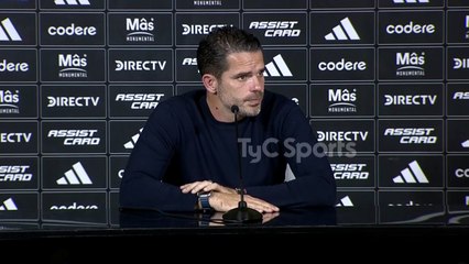 Fernando Gago en conferencia de prensa luego de la derrota frente  River Plate