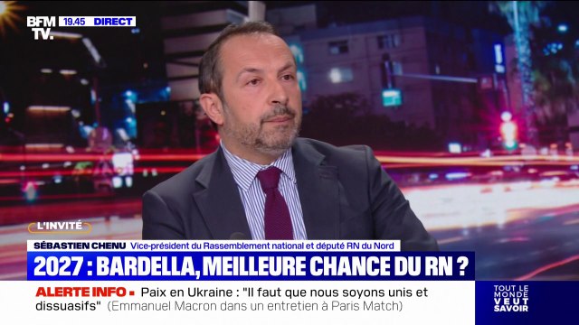 Inéligibilité de Marine Le Pen: Il n'y a pas de plan B, il y a un seul plan: c'est nos idées au pouvoir , assure Sébastien Chenu (RN)