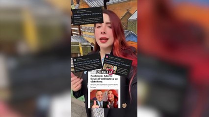 Una tiktokera libertaria y funcionaria de Adorni viajó al Vaticano en la comitiva oficial