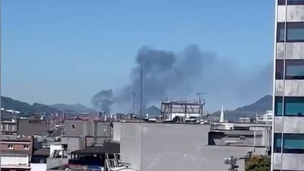 Spain power outage: Video shows Bilbao funicular halted and smoke billowing from refinery