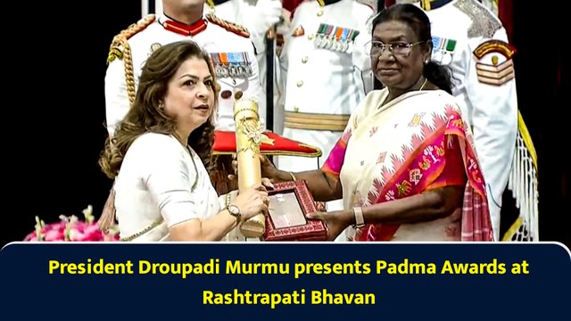 President Droupadi Murmu presents Padma Awards at Rashtrapati Bhavan