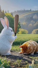 rabbit vs cat #viralvideo #shortvideo #viralshort #funnyvideo #shorts