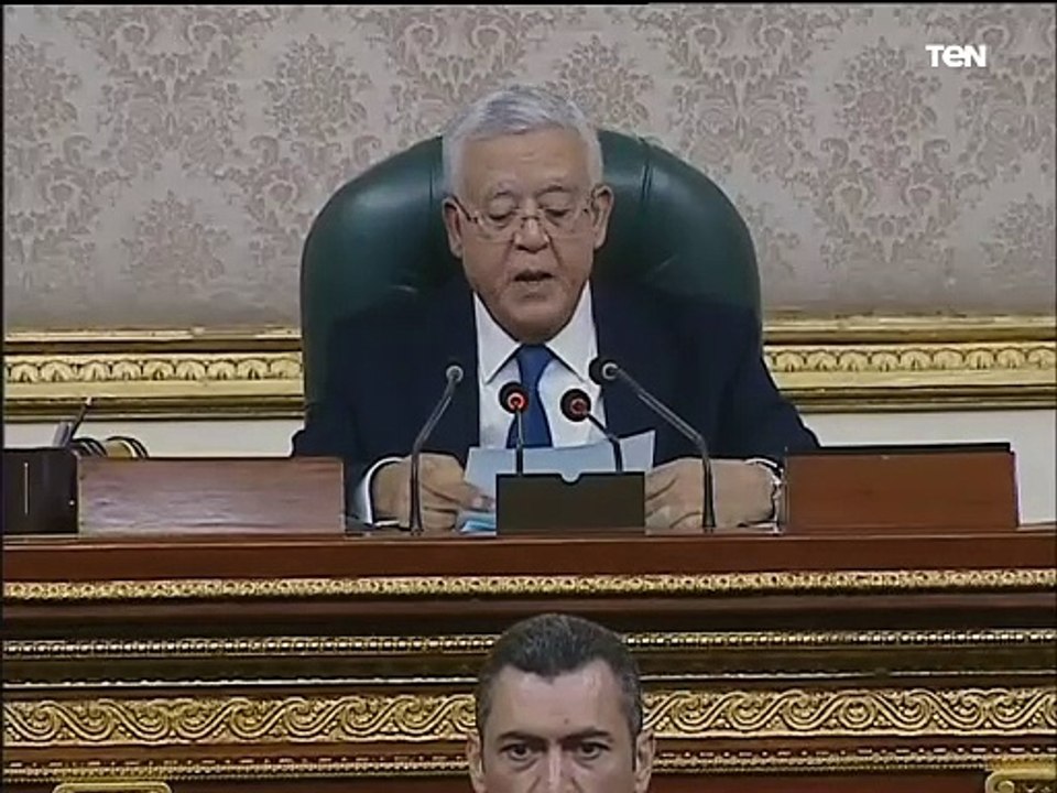 كلمة رئيس مجلس النواب ، بشأن مشروع قانون بتعديل بعض أحكام قانون الثروة المعدنية