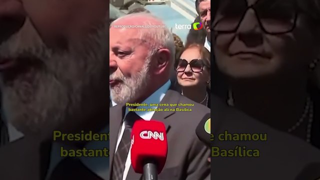 Lula diz que não cumprimentou Trump no funeral do papa Francisco: ‘Não vi’ #shorts