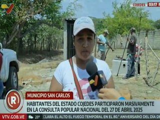 Cojedeños agradecen al Gobierno Bolivariano por implementar las consultas populares