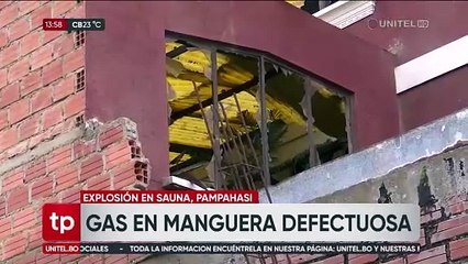 Se preparaban para recibir clientes cuando una explosión dejó destrozado un sauna en La Paz