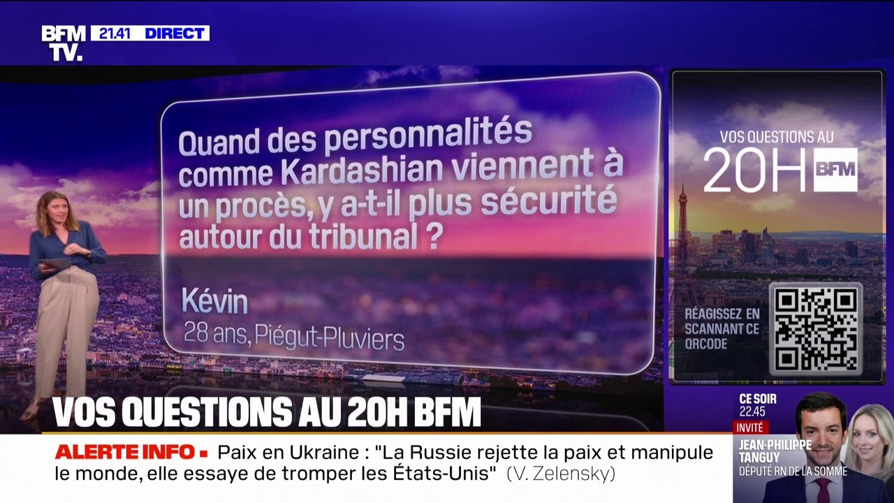 VOS QUESTIONS AU 20H BFM -  Quand des personnalités comme Kim Kardashian viennent à un procès, y a-t-il plus de sécurité?