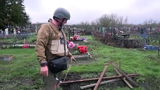 Kursk Frontline Russian Combat Downed Ukraine Aircraft in Cemetery - Patrick Lancaster | Forbidden News