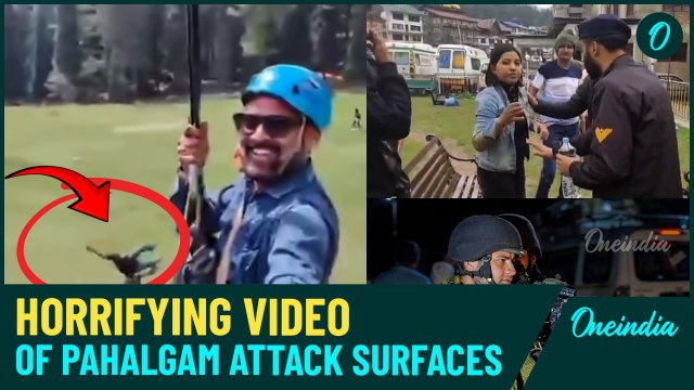 Terrifying video of Pahalgam Terror Attack surfaces | Terror in Pahalgam as Innocents shot dead