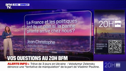 VOS QUESTIONS AU 20H BFM - Pannes d'électricité massives en Espagne et au Portugal: la France et les politiques ont-ils un plan si ça arrive chez nous?