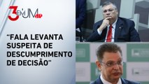 Dino intima líder do PL Sóstenes Cavalcanti a explicar sobre suposto acordo nas emendas