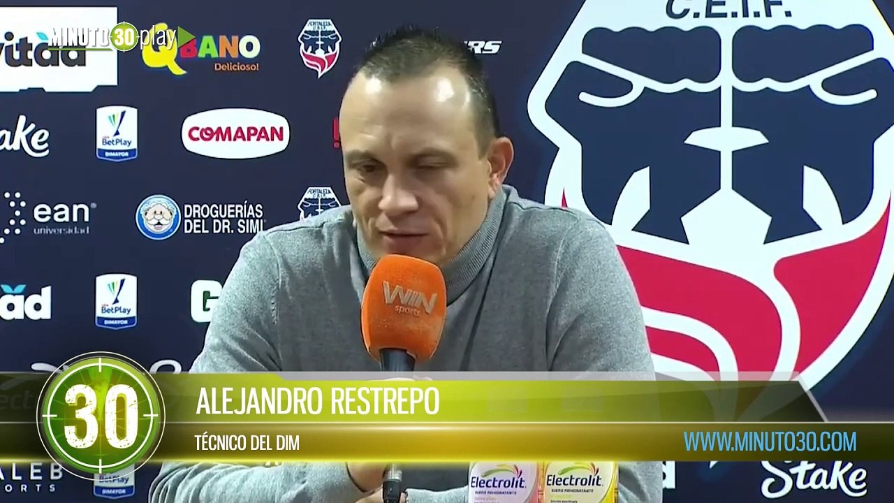 “Nos faltó ser más finos” Alejandro Restrepo técnico del DIM tras el empate contra Fortaleza