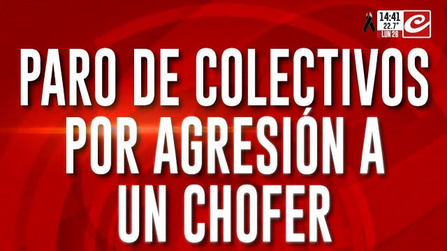 Paro de colectivos por agresión a chofer: son 6 las líneas afectadas