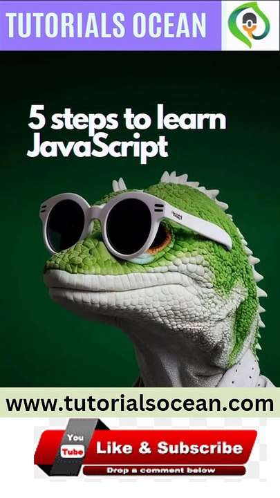 5 Steps to Learn JavaScript Tutorials Ocean #shorts