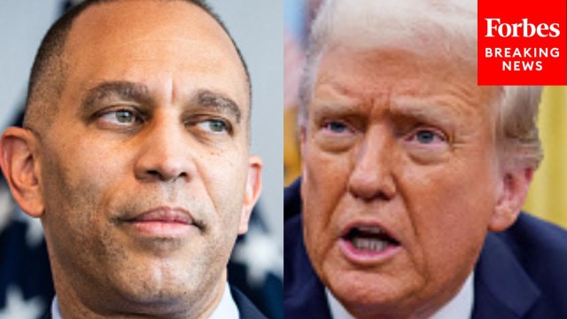 Hakeem Jeffries Torches Trump As President's Approval Rating Tanks Ahead Of 100-Day Mark