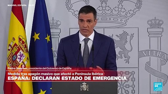 Pedro Sánchez: 'Trabajamos para que mañana la luz vuelva a todo el territorio español'