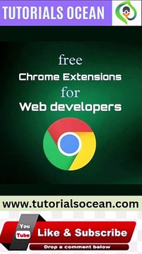 Free Chrome Extensions For Web Developers - Tutorials Ocean #shorts #google #extensions
