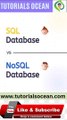 SQL vs NoSQL Database Explained - TutorialsOcean.com  #shorts  #sql  #mysql