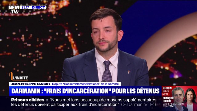 On ne va pas cacher ou bouder notre plaisir quand on reprend des mesures que nous proposons : Jean-Philippe Tanguy (RN) réagit à la volonté de Gérald Darmanin de rétablir les frais d'incarcérations pour les détenus