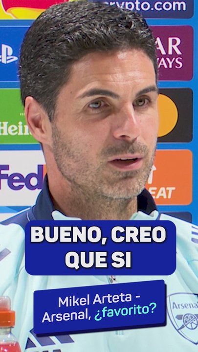 Arteta: "¿Favoritos para ganar la Champions? No, nunca lo hemos logrado"
