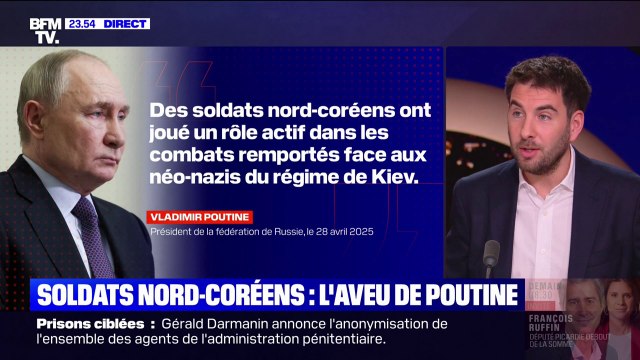 L'ŒIL DE RAPHAËL - Guerre en Ukraine: Vladimir Poutine remercie Kim Jong-Un pour l'exploit de ses soldats envoyés dans la région de Koursk