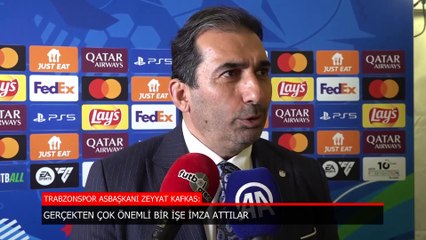 Trabzonspor'da Zeyyat Kafkas: Çok önemli bir işe imza attılar