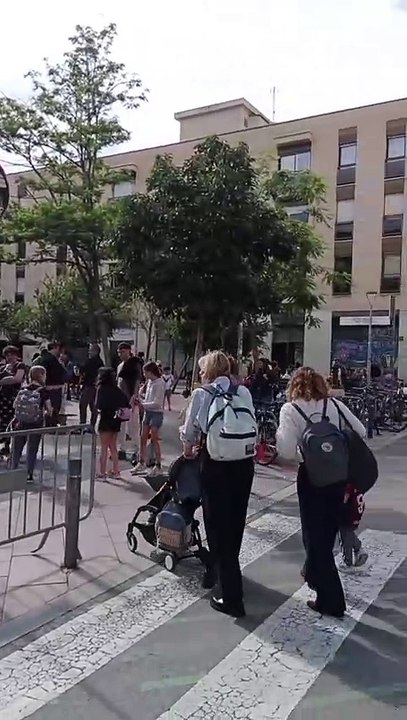 Plaza de Barcelona durante el apagón