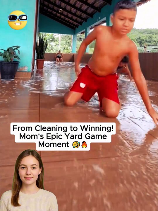 Mom Just Wanted to Wash the Yard... Then Went Viral! 😂🔥