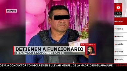 Detienen a funcionario de Paraíso, Tabasco, por presunta relación con la muerte de dos policías