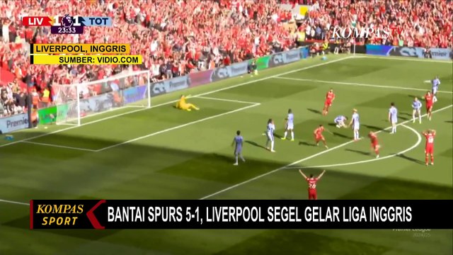 Liverpool Pesta Gol ke Gawang Tottenham Hotspurs, Pastikan Gelar Liga Inggris 2025