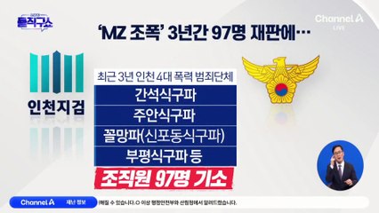 [핫3]식당 패싸움·시민 위협…‘MZ 조폭’ 3년간 97명 기소