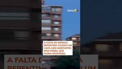 Vídeos mostram portugueses e espanhóis celebrando retorno gradual da energia elétrica #shorts