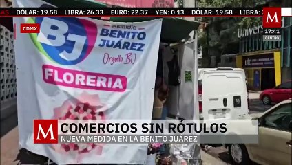 Sin nombre ni anuncio: retiran rótulos comerciantes en alcaldía Benito Juárez