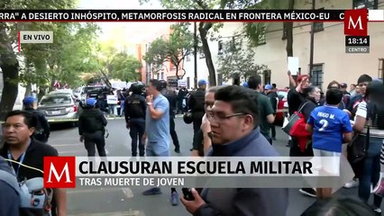 En CdMx, clausuran la Academia Militarizada Ollin tras muerte de joven