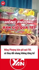 Hồng Phượng bán giỏ quà Tết