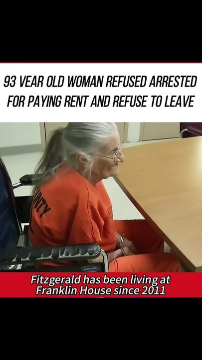 93 years old woman refused arrested for paying rent and refuse to leave