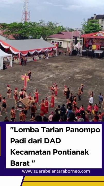 Lomba Ngantar Panompo Padi Antar Kecamatan di Kota Pontianak