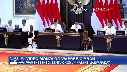 Video Monolog Wapres Gibran, Wamensesneg: Itu Bentuk Komunikasi ke Masyarakat