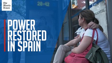 Spaniards relieved as power starts to return