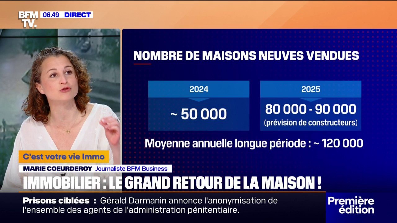 Immobilier: les constructions de maisons neuves repartent à la hausse après le plus bas historique de 2024