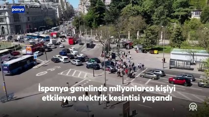 İspanya ve Portekiz'de milyonlarca kişiyi etkileyen geniş çaplı elektrik kesintisi yaşanıyor