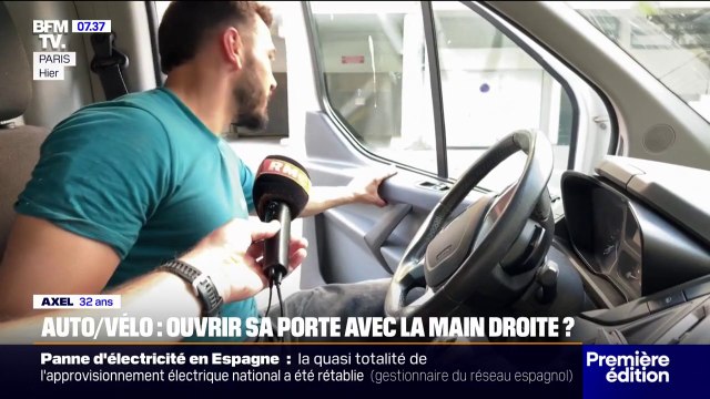 Sécurité des cyclistes: ouvrir sa portière de la main droite pourrait devenir une épreuve obligatoire du permis de conduire