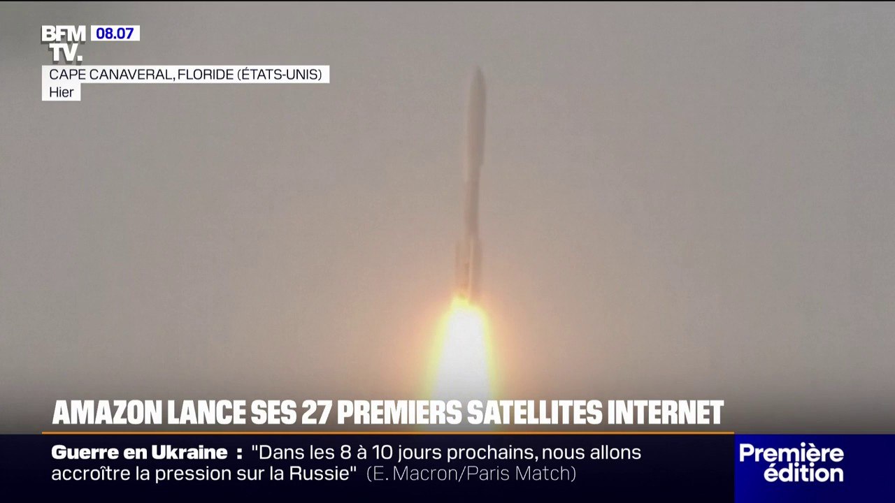 Internet spatial: Amazon a lancé les premiers satellites de sa constellation Kuiper