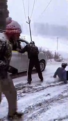 "Vehicle  Accident on Snowy road #  Snowy Hill Road "