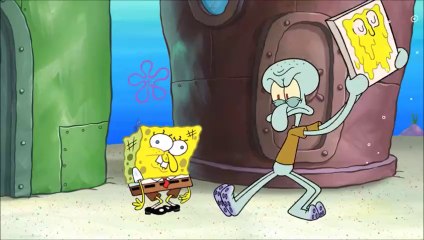 Squidward Smacks SpongeBob & Paints Him